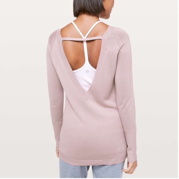 lululemon athletica Sweaters - Lululemon Unity Drop Back Sweater in Smokey Blush